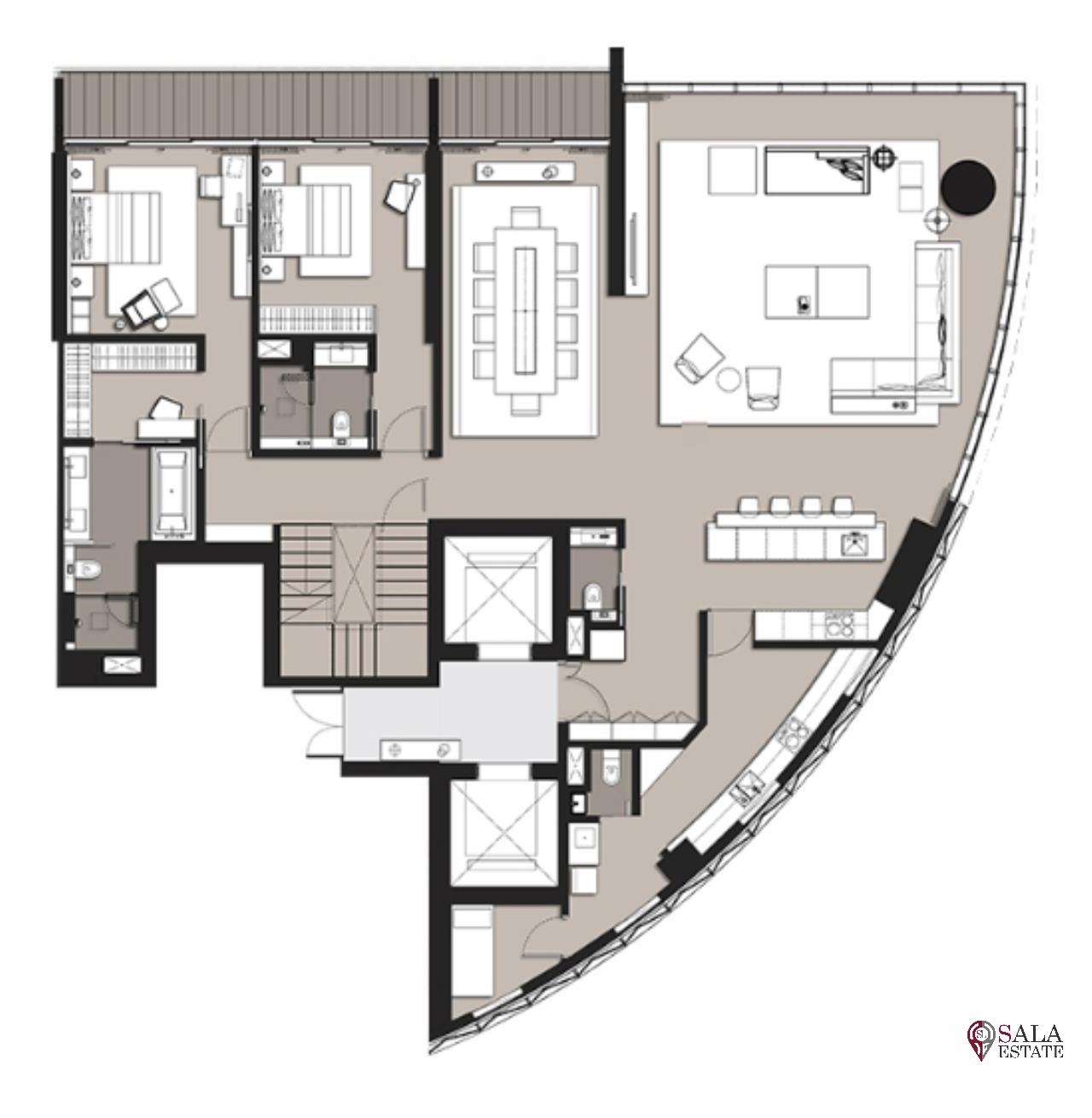 ขาย คอนโด ในโครงการBanyan Tree Residences Bangkok แขวงคลองสาน, ภาพที่ 4
