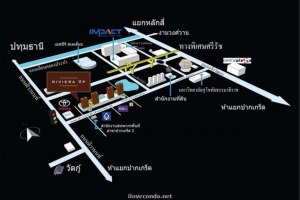 37971 - Muang Thong Thani Chaengwattana Road Lake view Condo for sale 72 Sqm