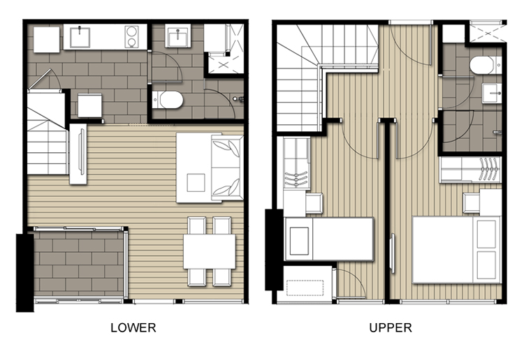 Duplex ในโครงการ ไอดีโอ โมบิ สาทร, ภาพที่ 4