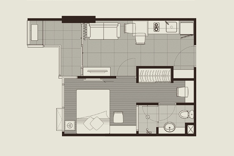 1 Bedroom ในโครงการ ไอดีโอ มิกซ์ พหลโยธิน, ภาพที่ 4