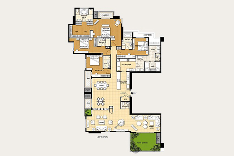 Penthouse ในโครงการ วิลล่าอโศก, ภาพที่ 4