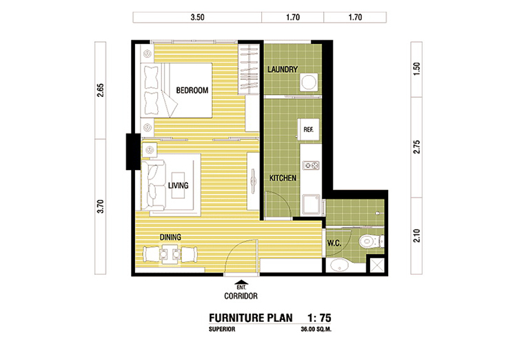 1 Bedroom Floor 4-6 ในโครงการ ลุมพินี วิลล์ ประชาชื่น-พงษ์เพชร, ภาพที่ 4