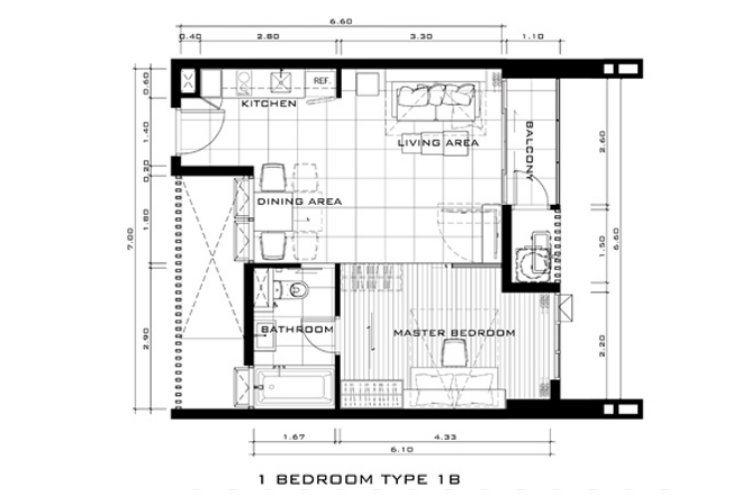 1 Bedroom ในโครงการ เซอร์เคิล สุขุมวิท 31, ภาพที่ 4