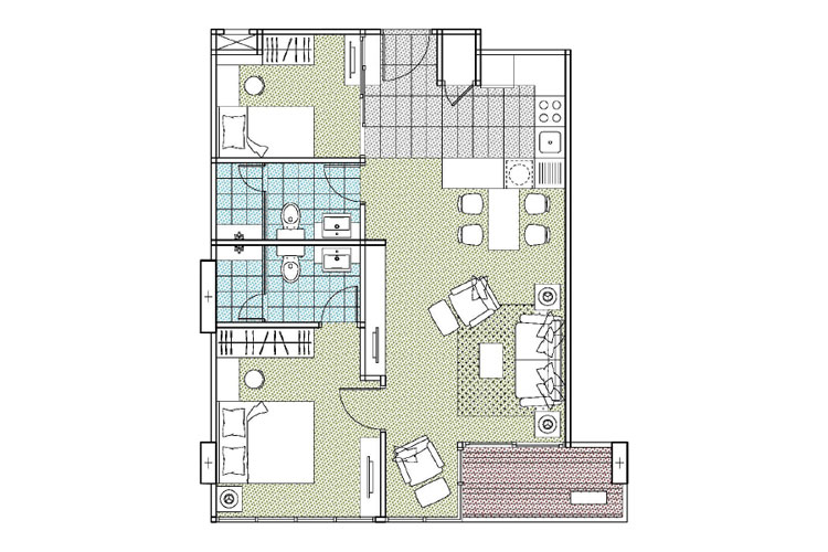 2 Bedroom ในโครงการ โฟกัส เพลินจิต, ภาพที่ 4