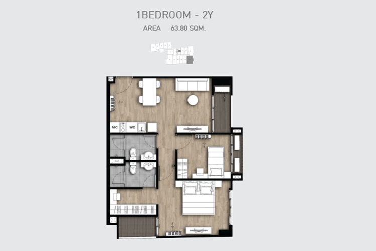 2 Bedroom (5 ห้องสุดท้าย) ในโครงการ ฟอร์โมซ่า ลาดพร้าว 7, ภาพที่ 4