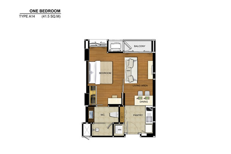 1 Bedroom ในโครงการ ดิ แอดเดรส สุขุมวิท 61, ภาพที่ 4