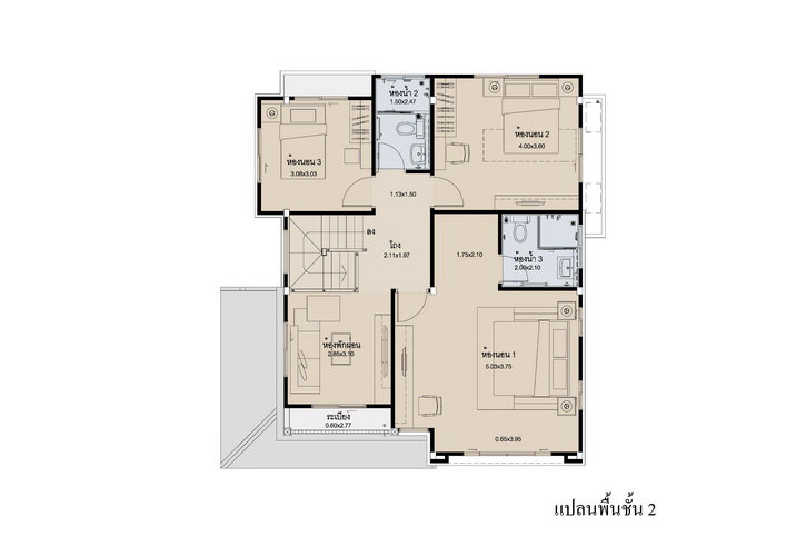 Type B ในโครงการ บ้านมโนมยา ซิตี้, ภาพที่ 4