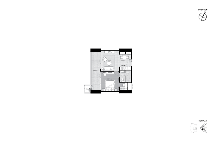 1 Bedroom ในโครงการ รีเฟล็คชั่น จอมเทียน บีช พัทยา, ภาพที่ 4