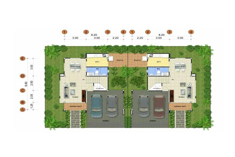 บ้านแฝดสองชั้น ในโครงการ เดอะ ปาล์ม ซิตี้ ฮิลล์, ภาพที่ 2