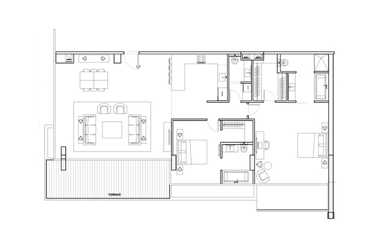 Penthouse ในโครงการ วอเตอร์ฟรอนท์ สวีทแอนด์เรสซิเดนซ์, ภาพที่ 4
