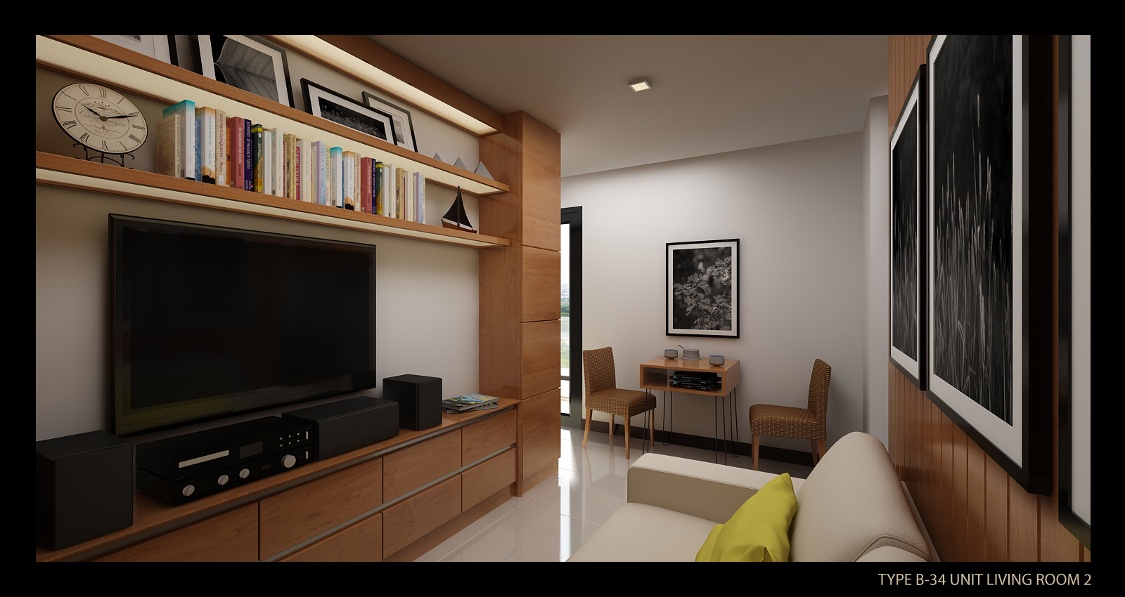 Type B 34/1 Bed ในโครงการ ห้วยแก้วคอนโดเทล, ภาพที่ 4