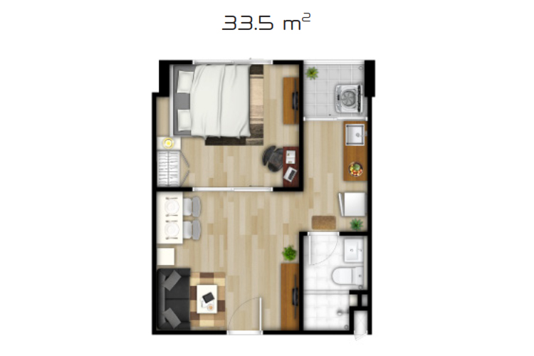 1 Bedroom  ในโครงการ เพลิน เพลิน คอนโดมิเนียม บางบัวทอง-เวสต์เกต 2, ภาพที่ 4