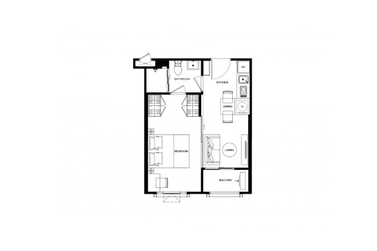 1 Bedroom ในโครงการ มาเอสโตร 19 รัชดา 19-วิภา, ภาพที่ 4