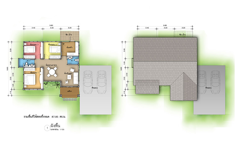 Plan C ในโครงการ บ้านสวนกลางดง, ภาพที่ 2