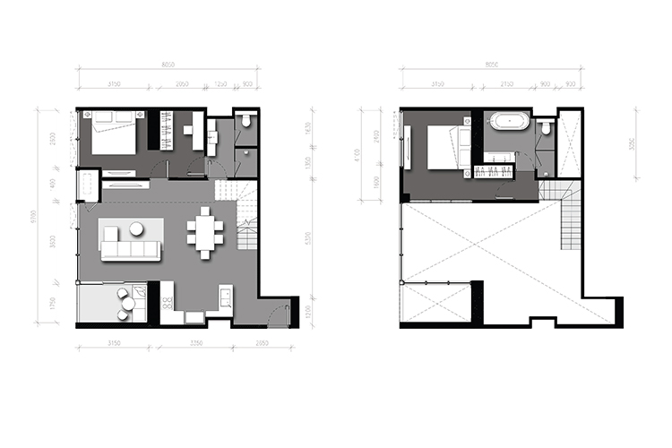 Duplex ในโครงการ เดอะ ลอฟท์ สีลม, ภาพที่ 4