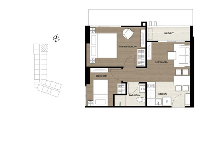 2 Bedroom ในโครงการ เดอะ เบส พาร์คเวสต์ - สุขุมวิท 77, ภาพที่ 4