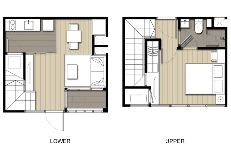 Duplex 1 Bedroom ในโครงการ ไอดีโอ โมบิ พระราม 9, ภาพที่ 4