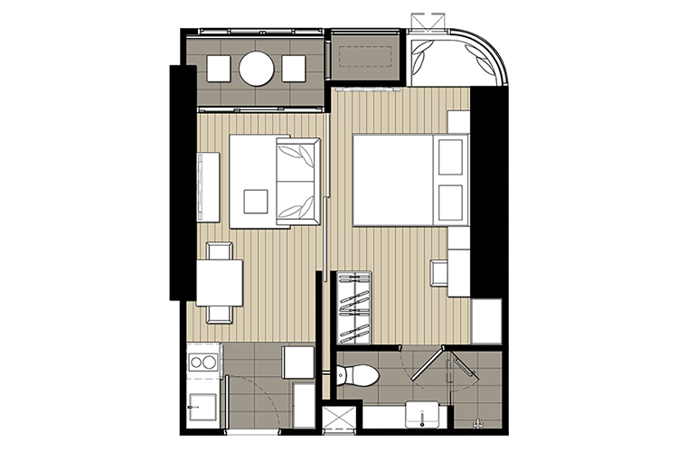 1 Bedroom ในโครงการ แอชตัน จุฬา-สีลม, ภาพที่ 4
