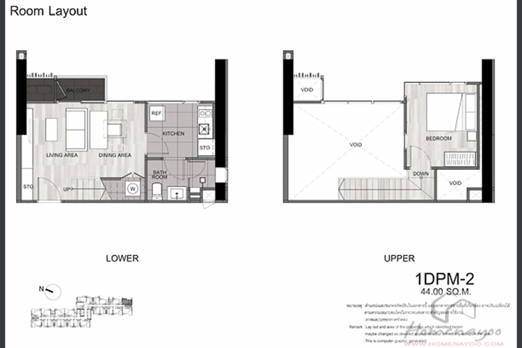 1 Bedroom Duplex ในโครงการ เดอะ ไลน์ สุขุมวิท 101, ภาพที่ 4