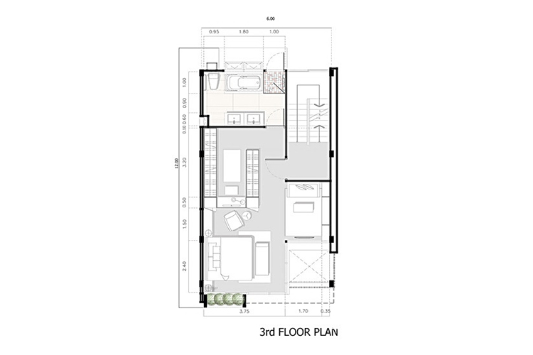 ทาวน์โฮมสี่ชั้น Type B ในโครงการ เดอะ พาร์ค เลน 22, ภาพที่ 4