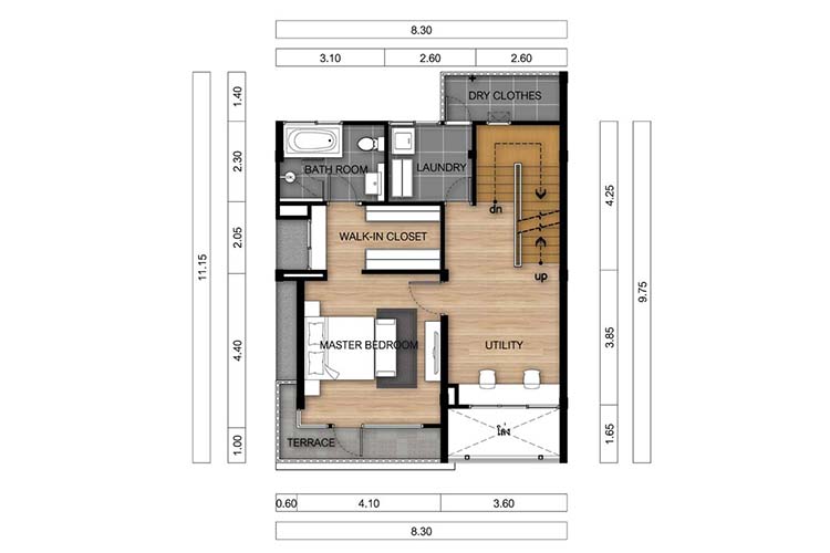 บ้านเดี่ยวสามชั้น ในโครงการ ฟีล ทาวน์ ลาดพร้าว 35, ภาพที่ 4