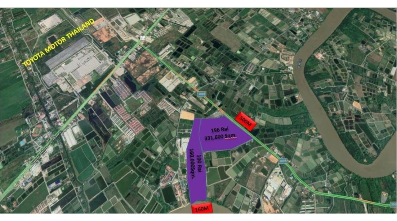 39357 - Bang Pakong Land For Sale Plot size 77 acres, ภาพที่ 4