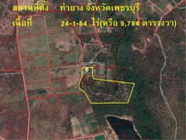40155 ที่ดินสวนขนุน ท่ายาง จเพชรบุรี เนื้อที่ 24-1-84 ไร่ ถูกมาก เหมาะซื้อเก็งกำไร ทำสวนผลไม้