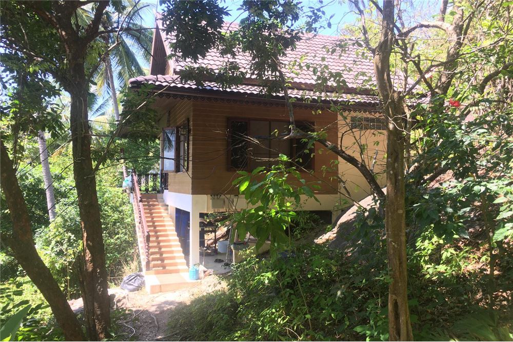 This cozy bungalow is located in the jungle of Koh Tao only a 5 minute drive away from popular Sairee town and beach. It has a stunning sunset sea view. 
<BR>
<BR>The road up to the property is paved in concrete. There's a path leading from the road to the bungalow. The one bedroom bungalow is 36m2. It has a kitchen, bathroom, storage and outside lounge area. It has a concrete structure with a wooden floor and a steel roof with concrete roof tiles which means it's maintenance friendly.
<BR>
<BR>There's government electricity available, and water can be stored in the 4000 lt tank. The bedroom has a fan, the kitchen has a gas stove and the bathroom hot water. All the features are available to ensure a simple but comfortable life style. 
<BR>
<BR>The bungalow is build on almost a quarter of a rai land (350m2).
<BR>
<BR>Sairee town and beach and all it's shops, restaurants, bars and supermarkets are very close by, but the area is quiet and peaceful. The bungalow is surrounded by nature and palm trees that are waving in the wind. 
<BR>
<BR>Koh Tao is a very popular holiday destination and well known for the excellent diving and snorkeling conditions. This bungalow is a unique opportunity to own a small piece of paradise. It's very suitable for people who are interested in living on the island longterm, but would be great for rental purposes as well.