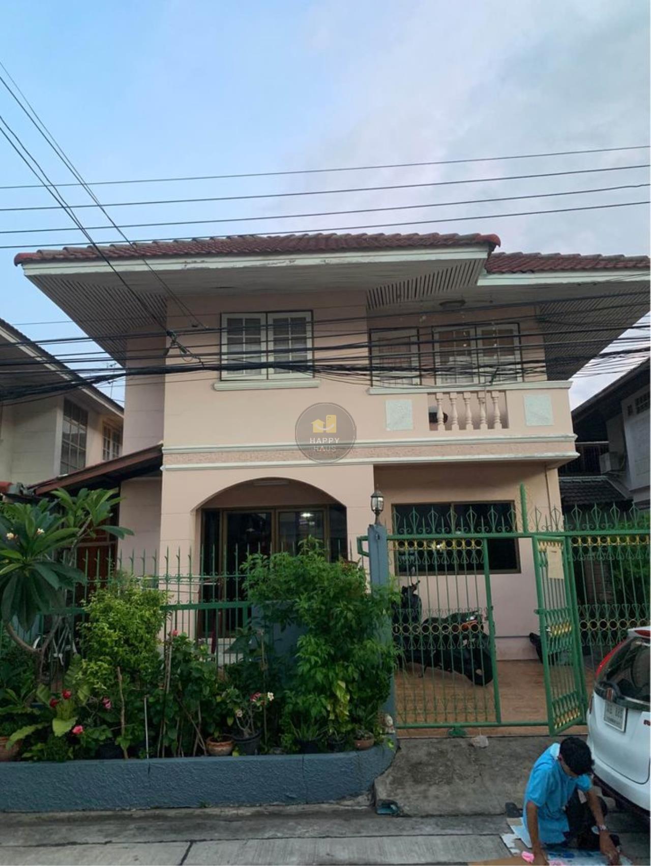 H587HH-House for sale 2 storey detached Soi Wachiratham Sathit 57 Intersection 26 good location In front of the alley th