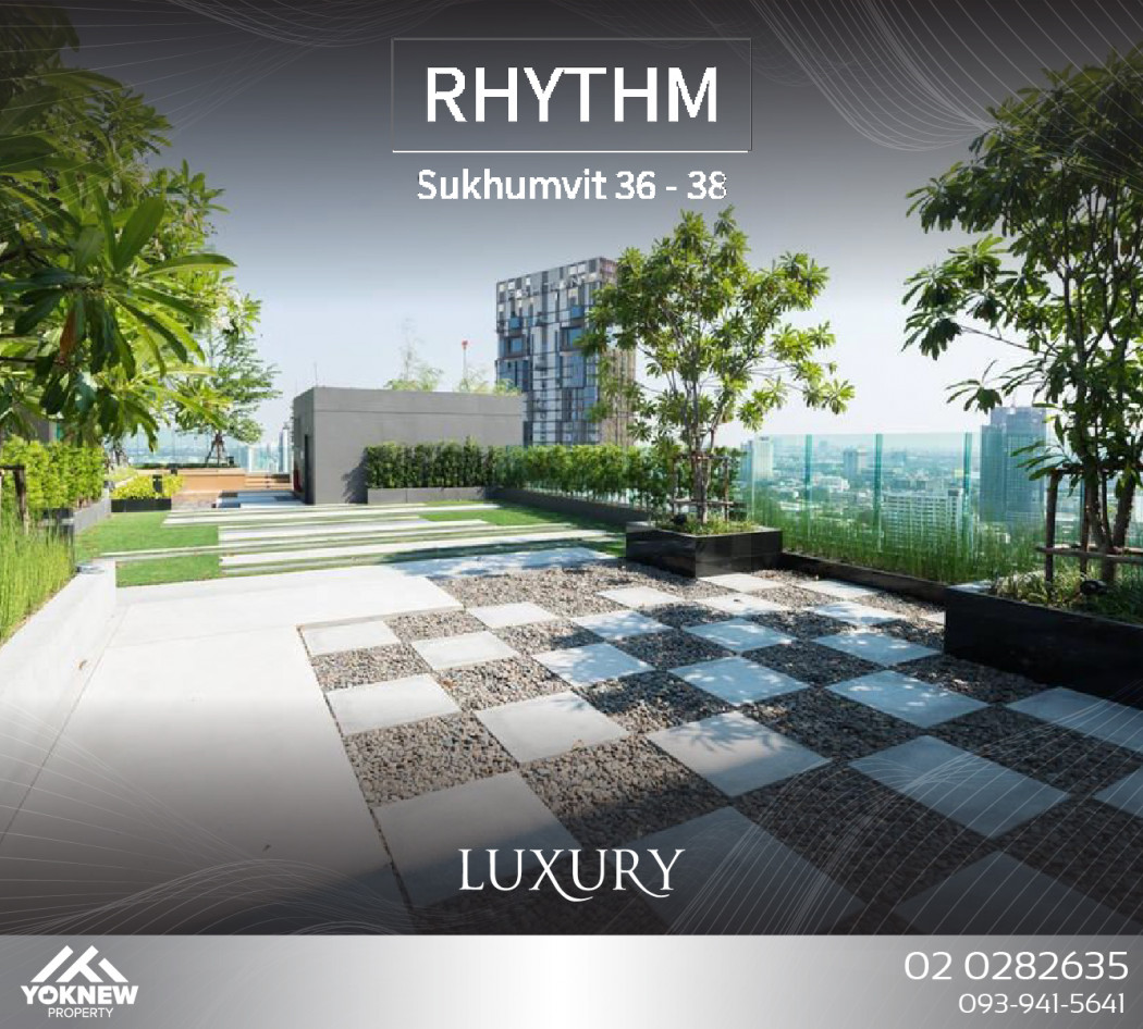 ขายด่วน ห้องตกแต่งสวยพร้อมอยู่Rhythm Sukhumvit 36-38, ภาพที่ 4