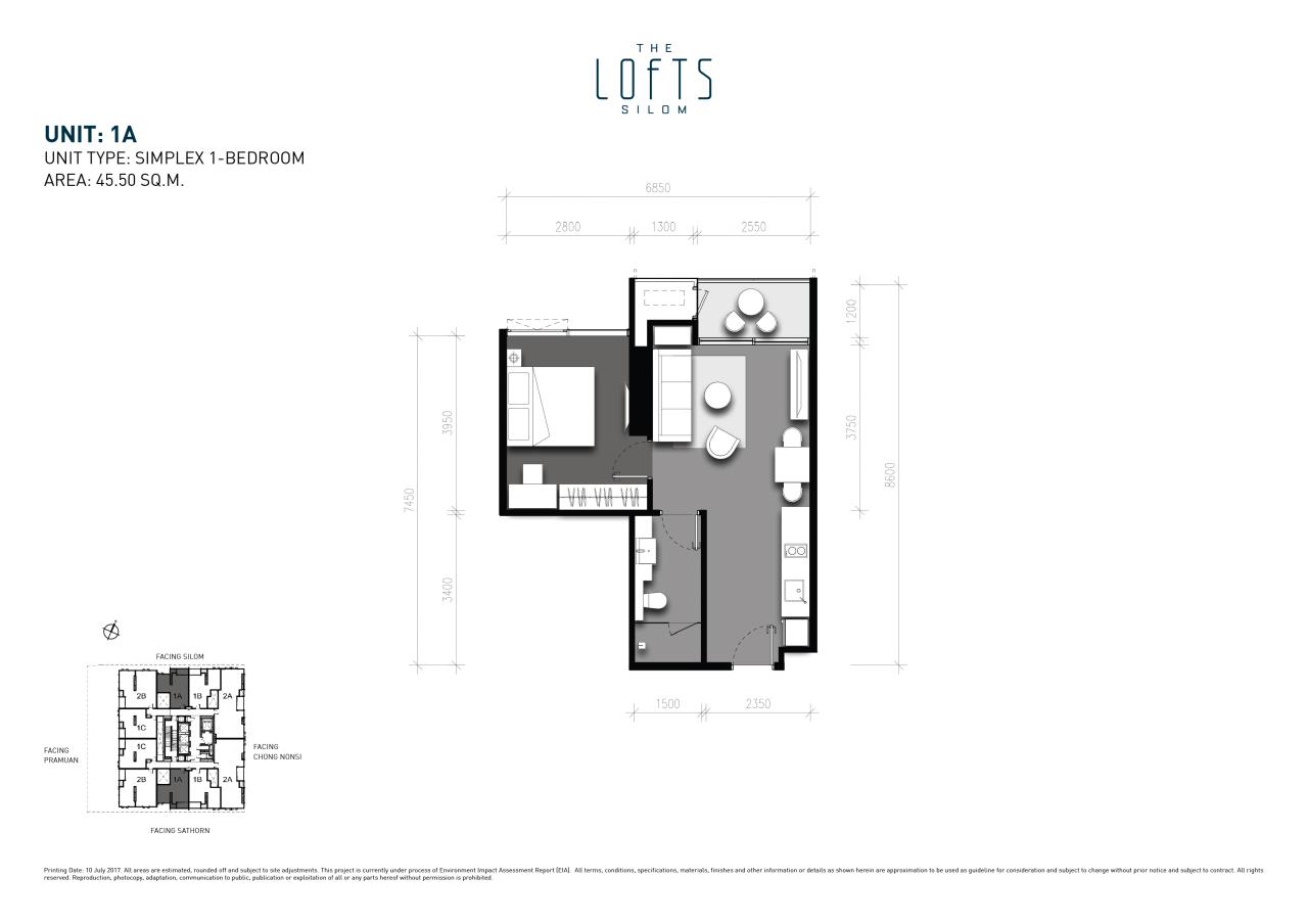 [Hot Deal - Sale] Lofts Silom 1 Bed Pre-transfer Foreigner quota, ภาพที่ 4