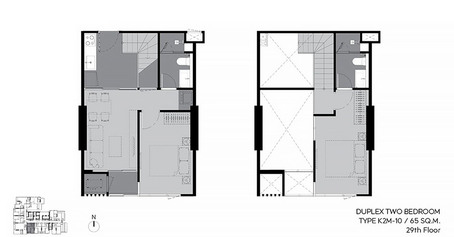 2 Bedroom Duplex ในโครงการ ริธึ่ม เอกมัย เอสเตท, ภาพที่ 4