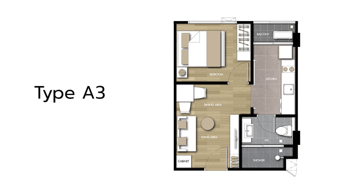 1 Bedroom ในโครงการ เดอะ เชดด์ สาทร 1, ภาพที่ 4