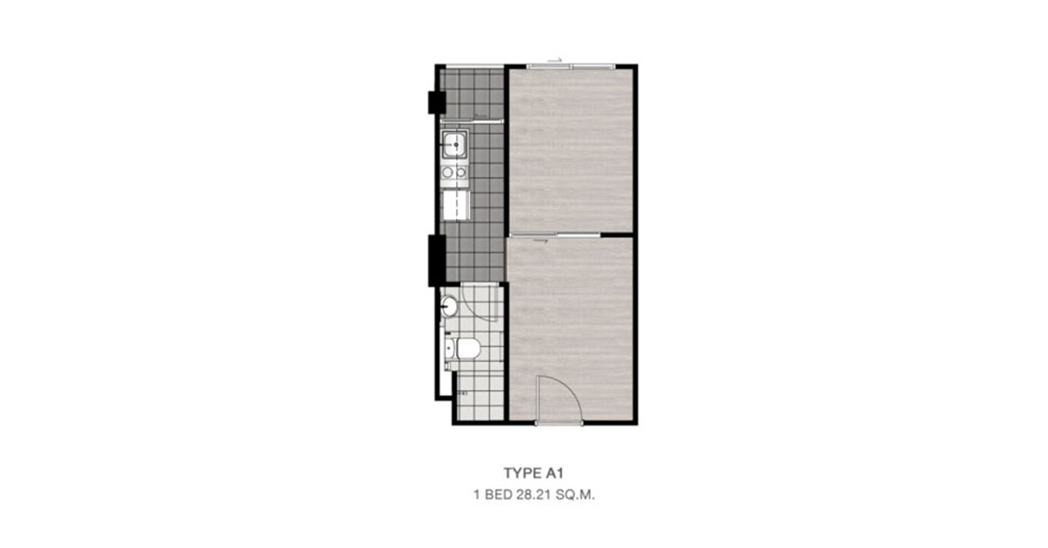 1 Bedroom ในโครงการ เดอะ คิทท์ รังสิต-ติวานนท์, ภาพที่ 2