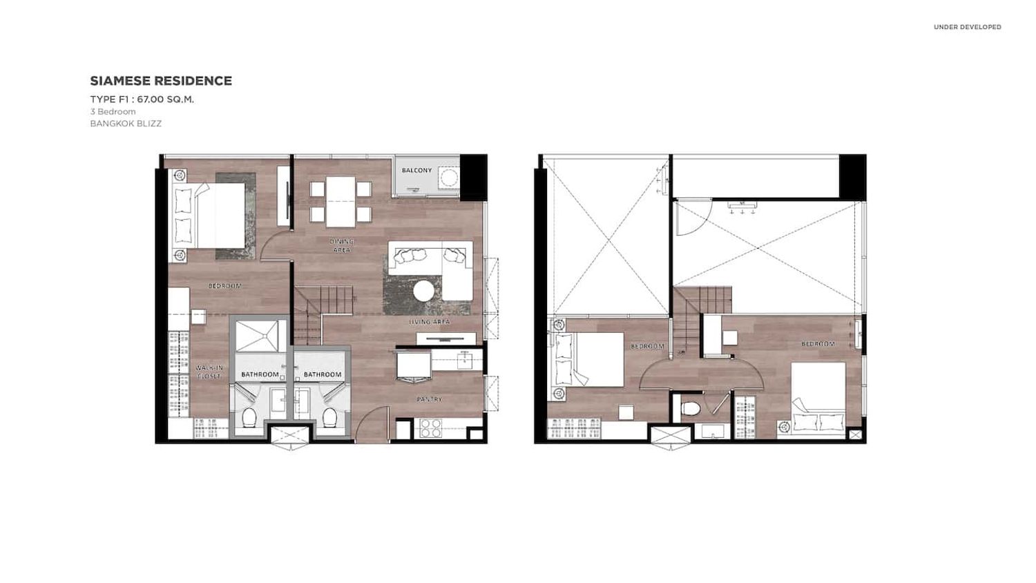 3 Bedroom Siamese Residence ในโครงการ แลนด์มาร์ค แอทเอ็มอาร์ทีเอ, ภาพที่ 4