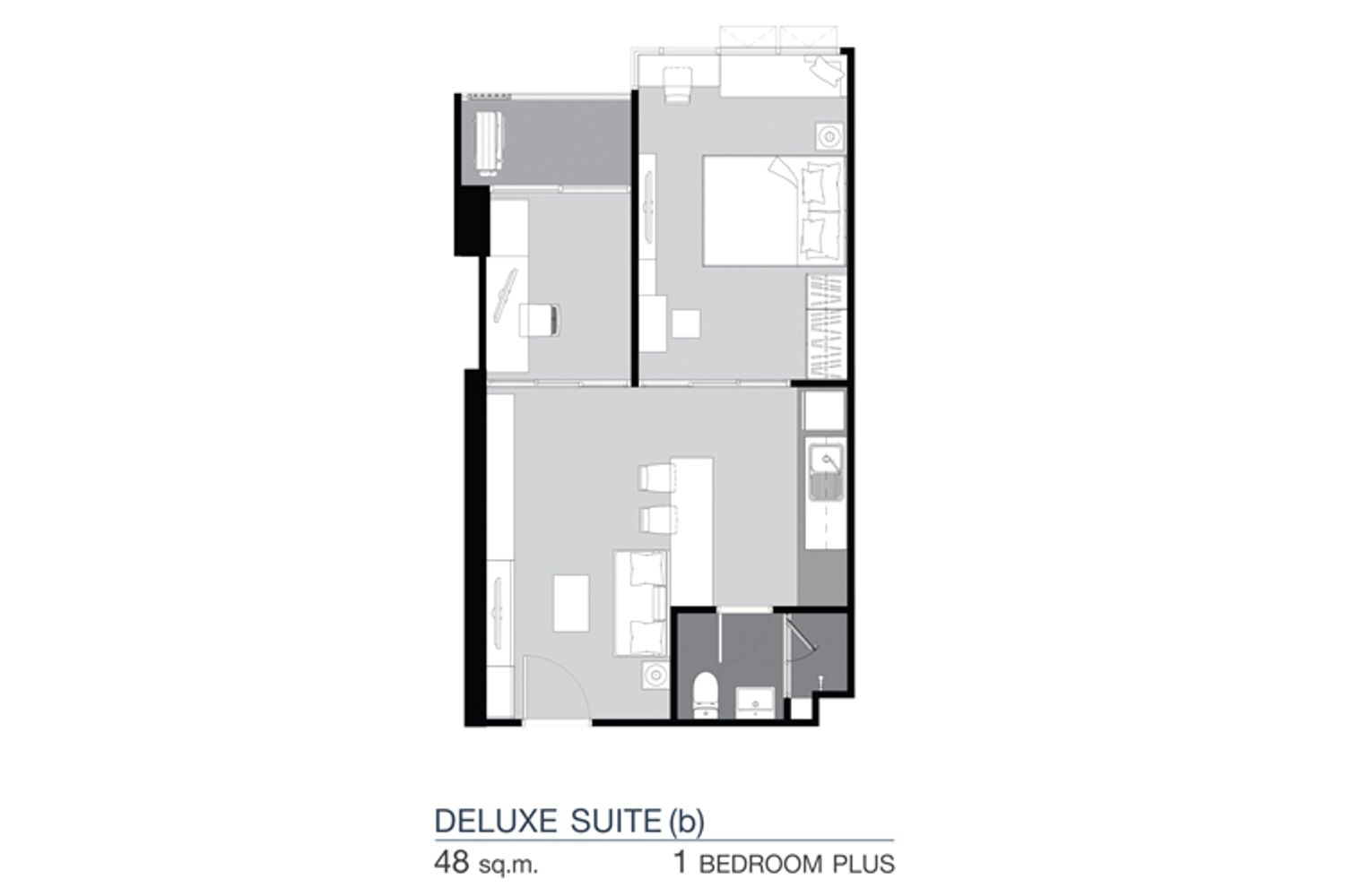 1 Bedroom Plus ในโครงการ ศุภาลัย ลอฟท์ ประชาธิปก-วงเวียนใหญ่, ภาพที่ 4