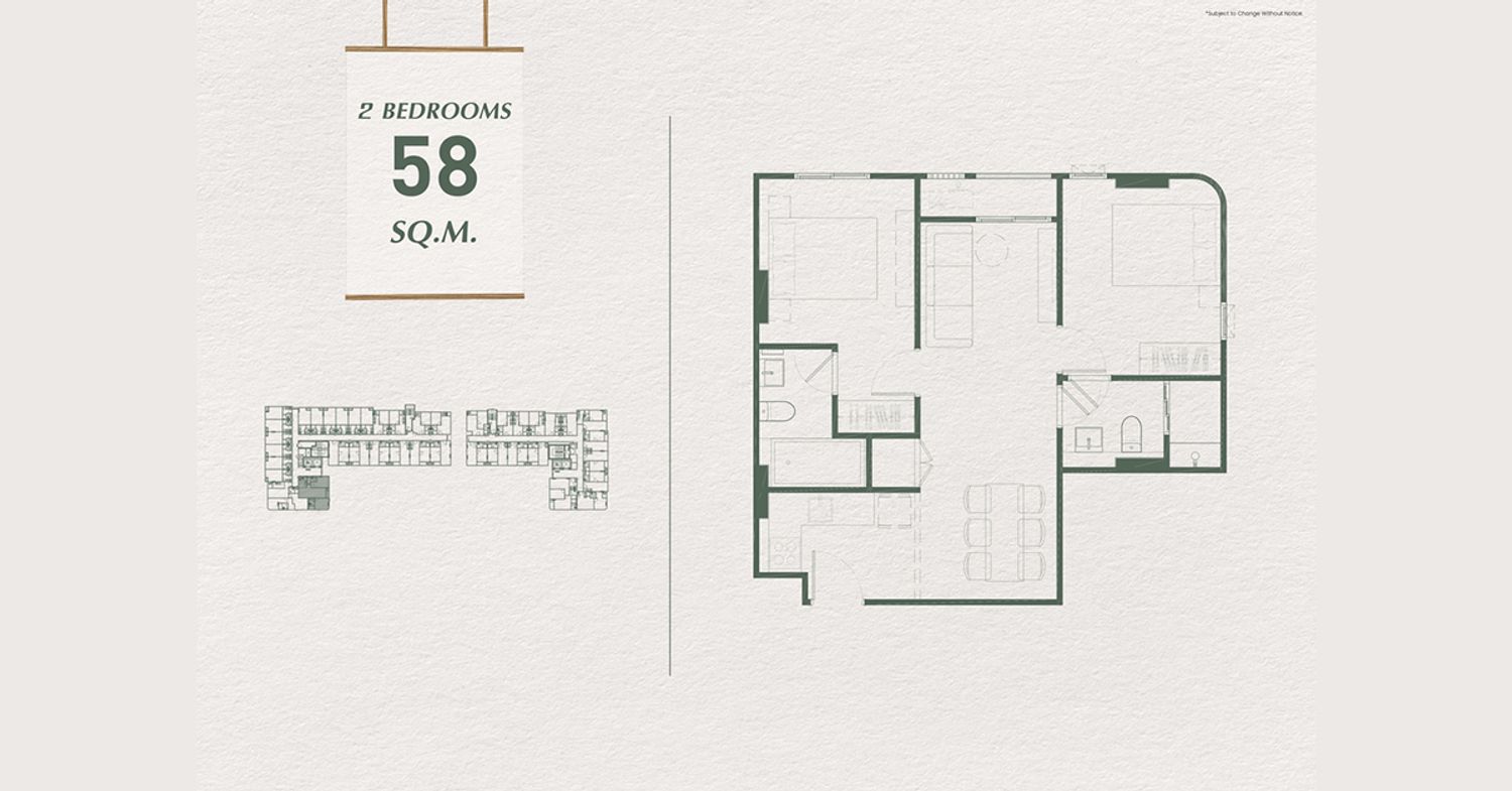 2 Bedroom ในโครงการ ควินทารา มาย‘เซน พร้อมพงษ์, ภาพที่ 4