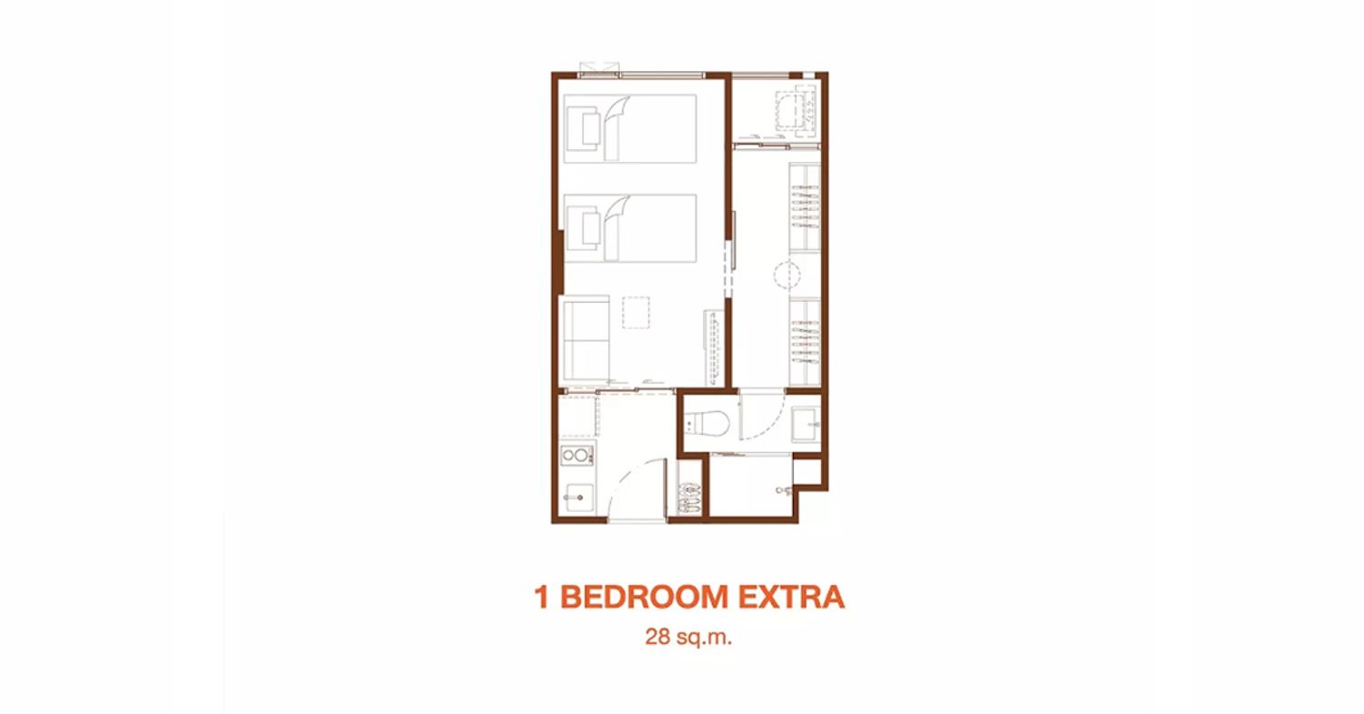 1 Bedroom ในโครงการ เคฟ โคโค่ บางแสน, ภาพที่ 4