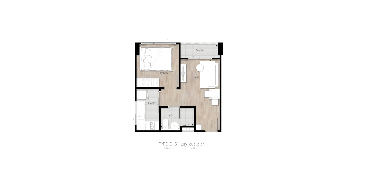 1 bedroom ในโครงการ ไฮ เอ็กซ์คลูซีฟ รัชดา 19-วิภาวดี 16, ภาพที่ 4