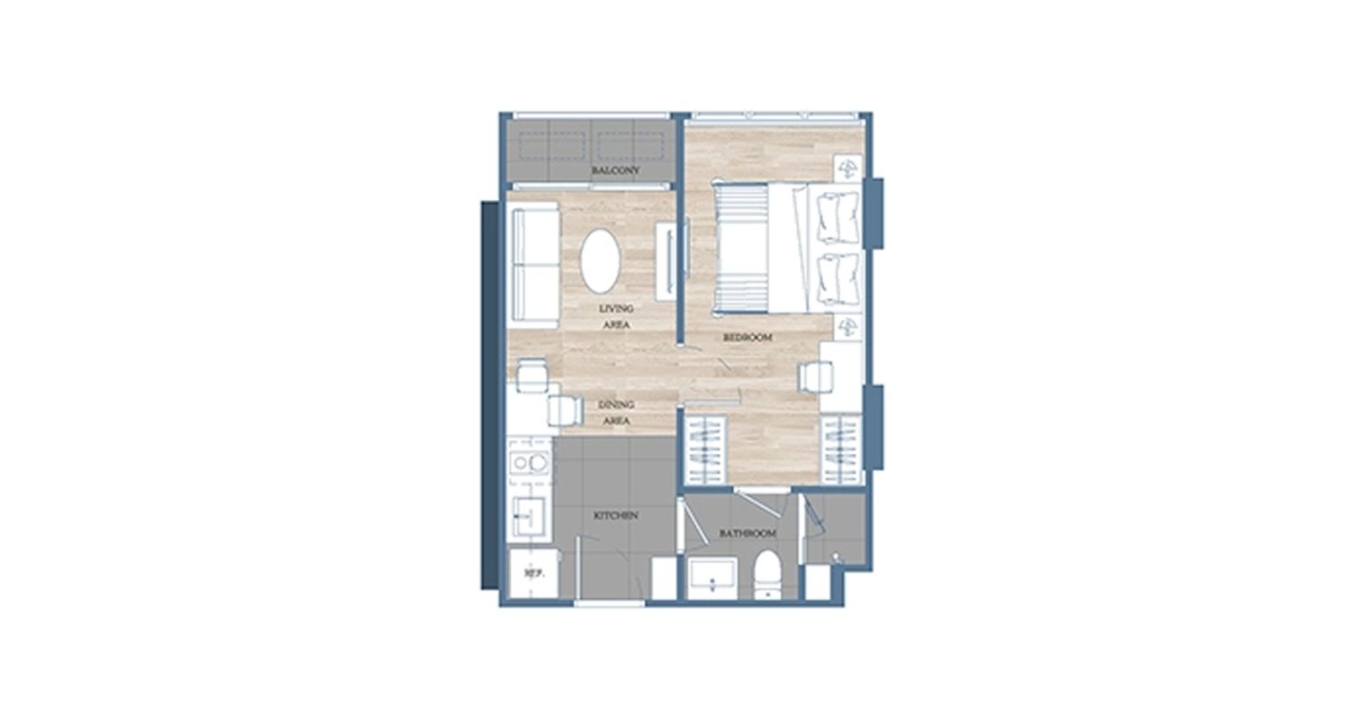 1 Bedroom ในโครงการ เมคิน เฮาส์, ภาพที่ 4