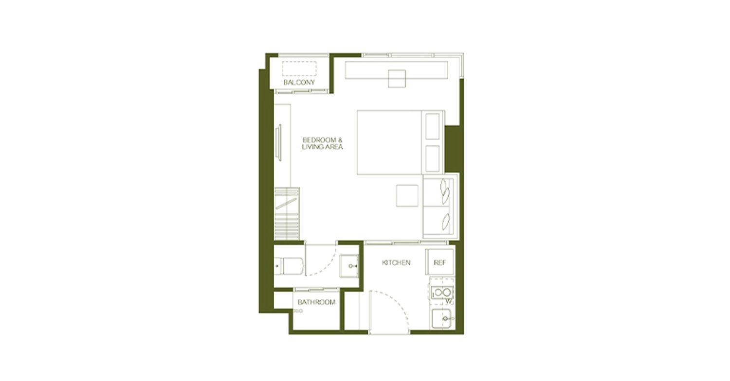 1 Bedroom ในโครงการ เดอะ เบส ศรีจันทร์-ขอนแก่น, ภาพที่ 4