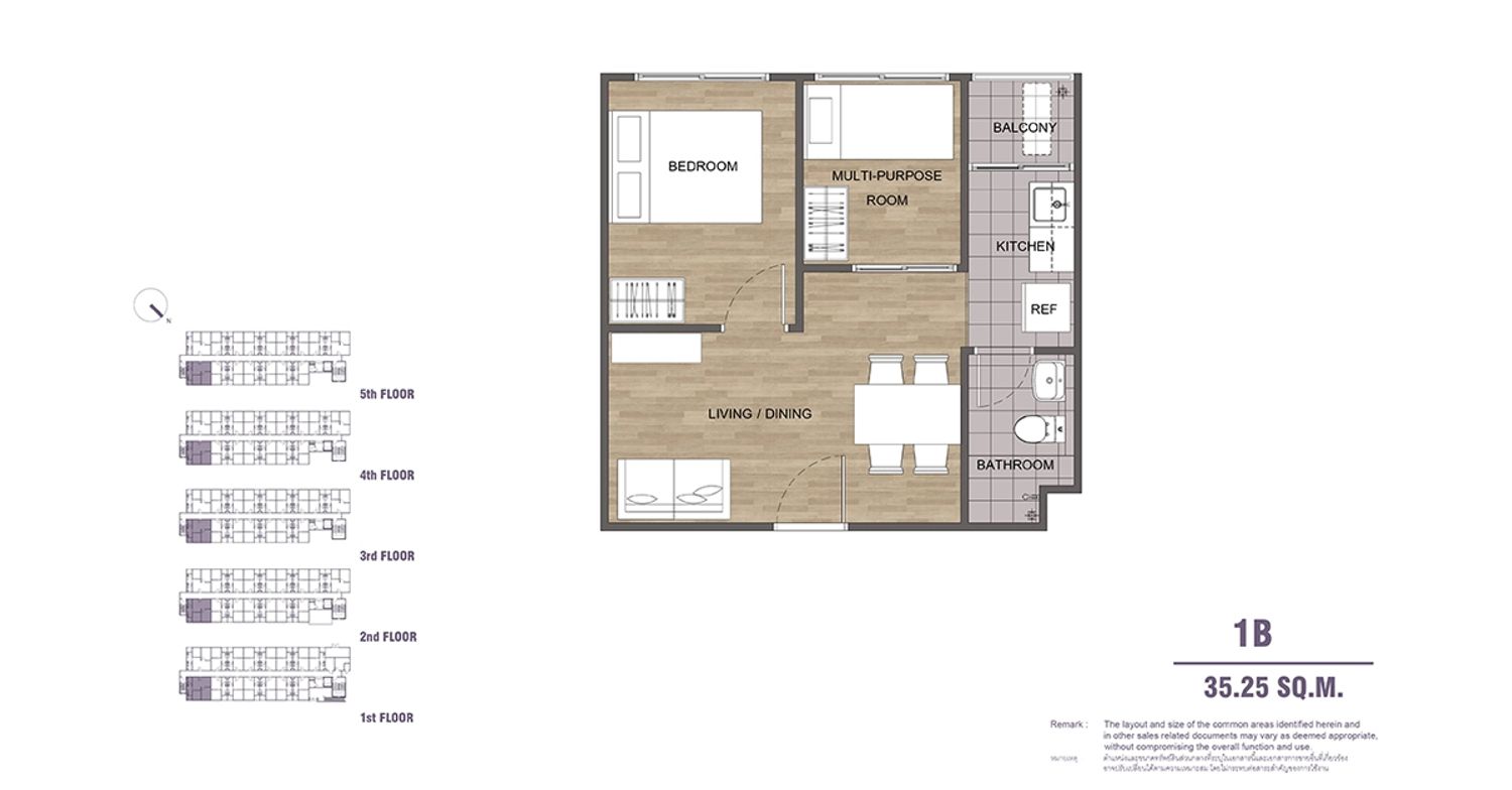 1 Bedroom ในโครงการ คอนโดมี บ้านโพธิ์, ภาพที่ 4