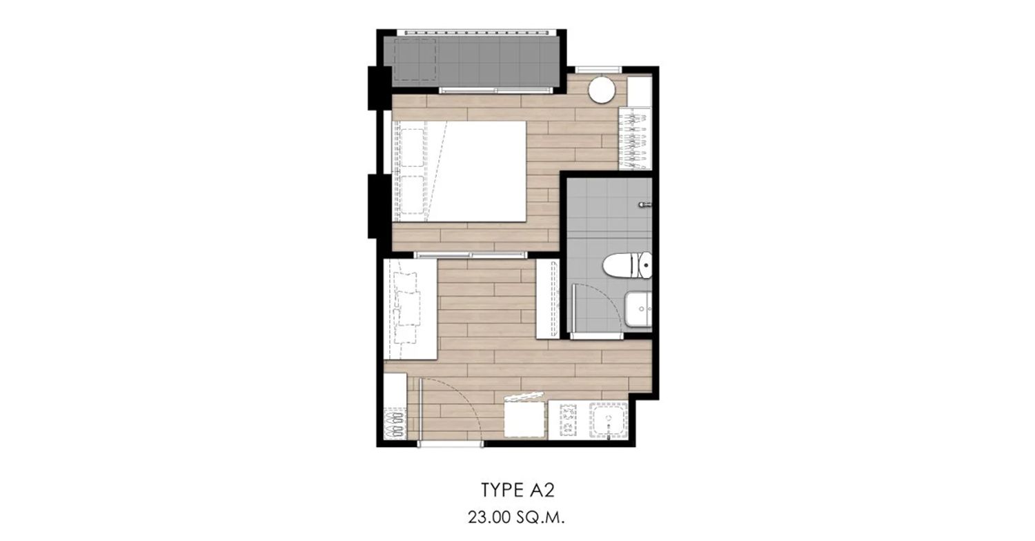 1 Bedroom ในโครงการ โคซี่ ศรีนครินทร์-ศรีด่าน, ภาพที่ 4