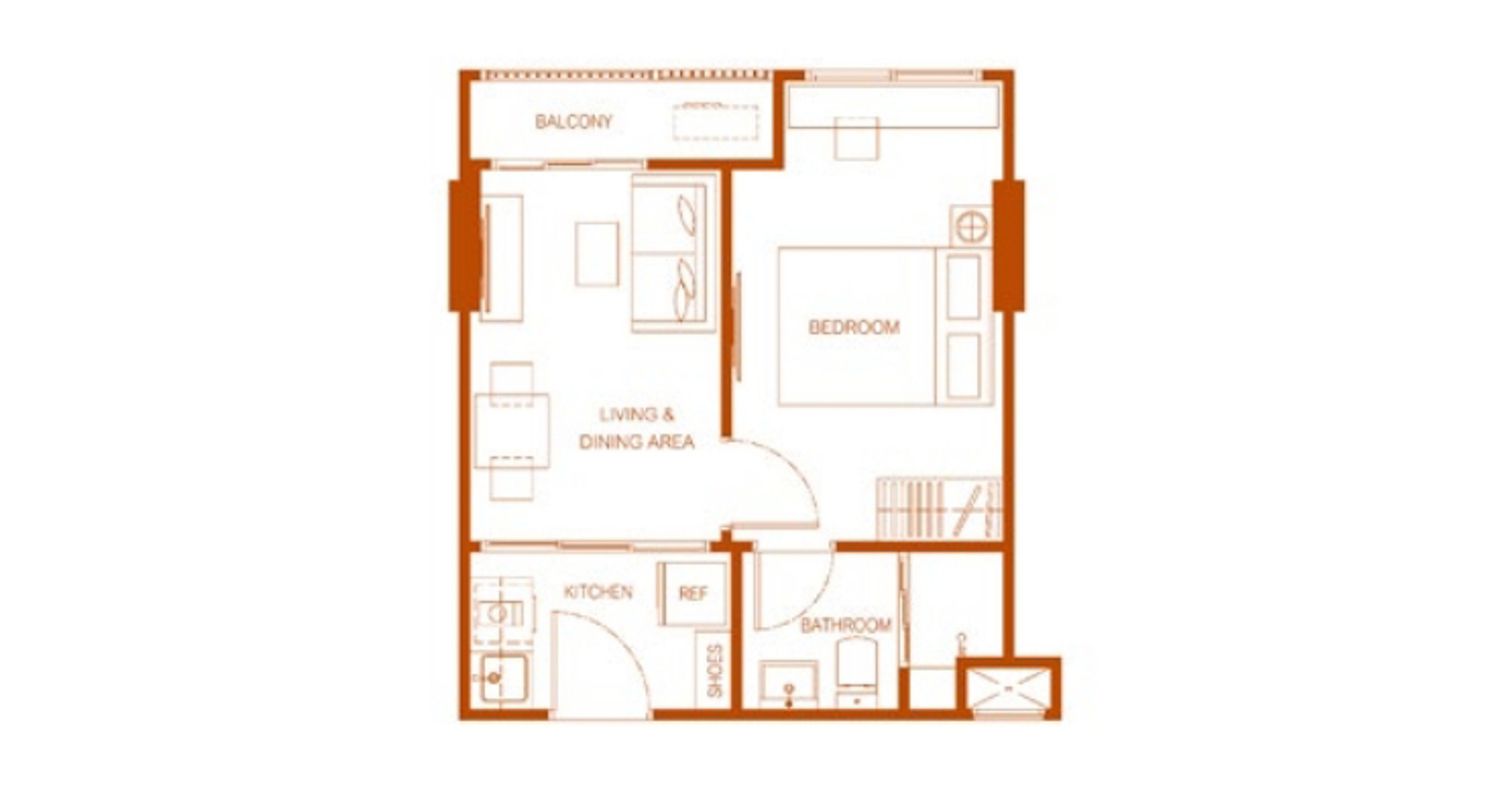 1 Bedroom ในโครงการ เดอะ เบส ดาวน์ทาวน์ ขอนแก่น, ภาพที่ 4
