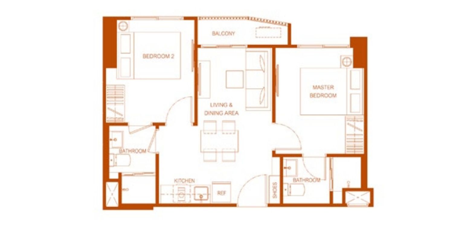 2 Bedroom ในโครงการ เดอะ เบส ดาวน์ทาวน์ ขอนแก่น, ภาพที่ 4